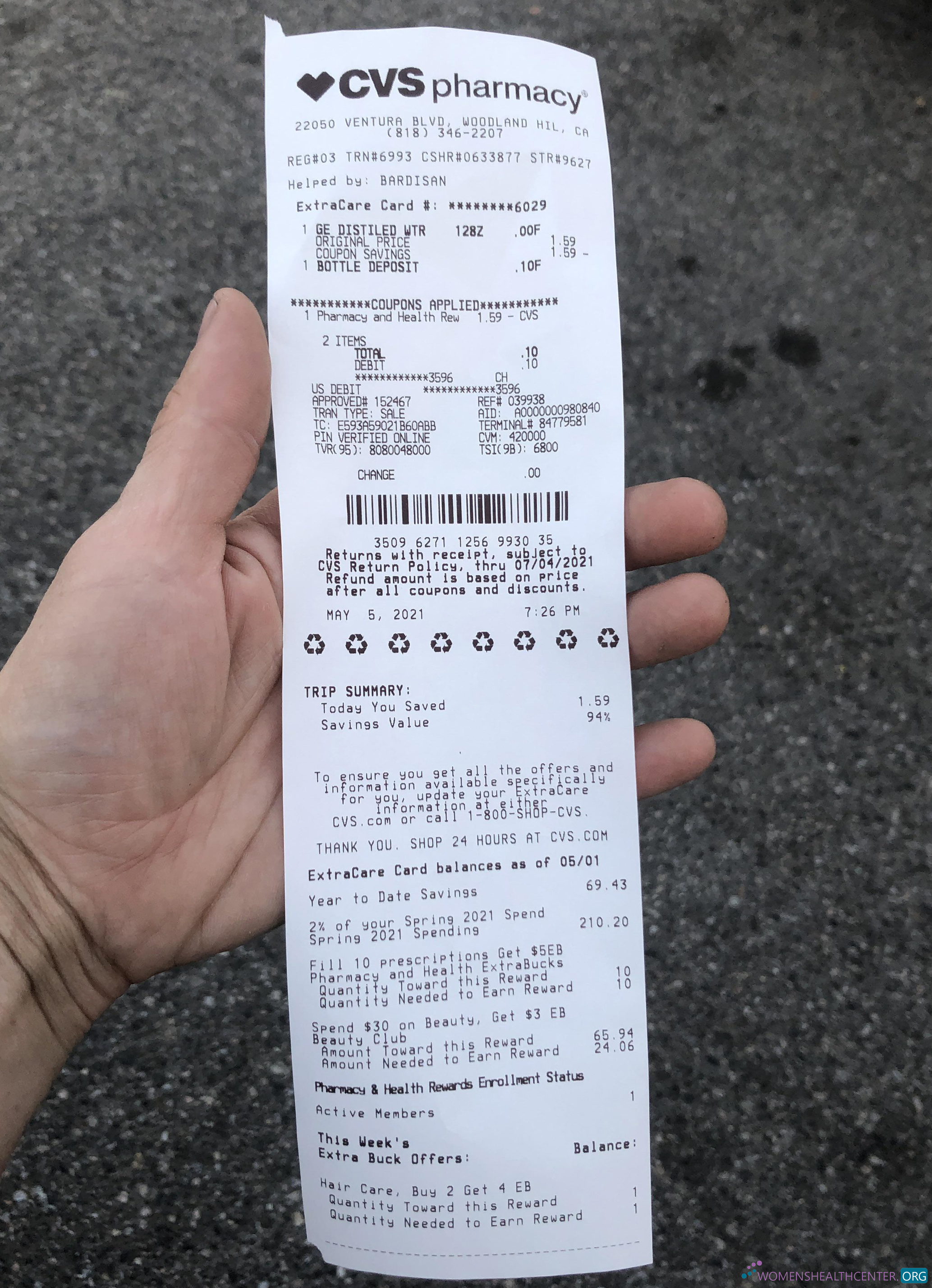 Download Cvs pharmacy check Photoshop template